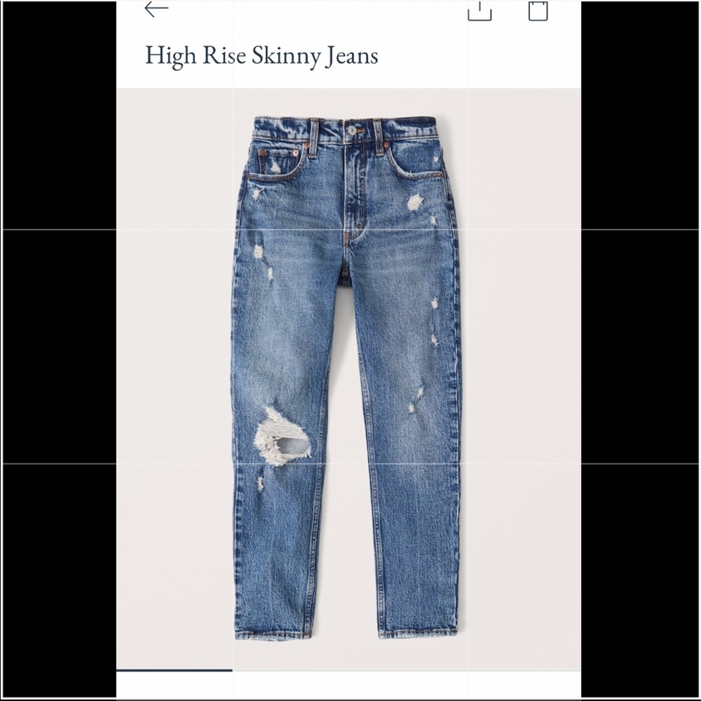 Abercrombie & Fitch high rise skinny